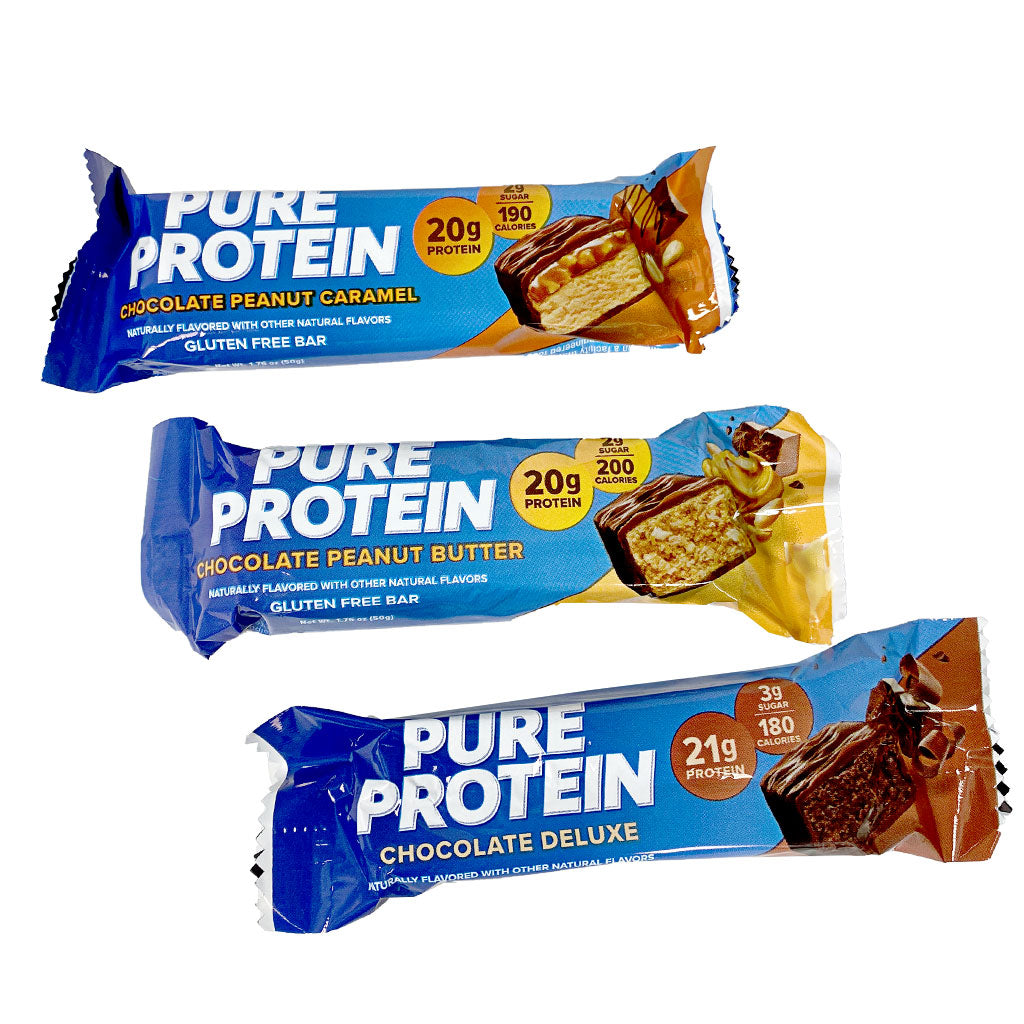 Pure Protein Bars Chocolate Variety Pack Gluten Free, High Protein, 1.76 oz. wellness vending machine university campuses