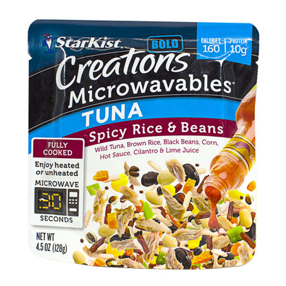 StarKist Creations Microwaveables Tuna Spicy Rice & Beans – 4.5 oz. wellness vending machine