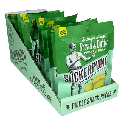 Suckerpunch Gourmet Bread & Butter Pickle Chip Single Serve - 3.4 oz. wellness vending machine university campuses