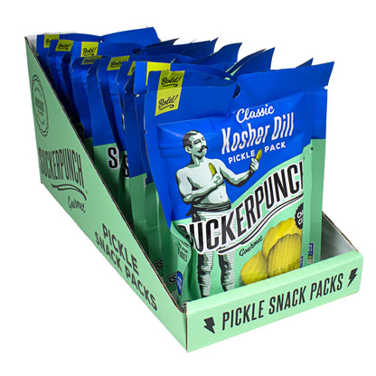 Suckerpunch Gourmet Dill Classic Pickle Chip Single Serve - 3.4 oz. wellness vending machine university campuses