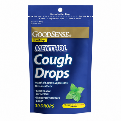 Good Sense® Menthol Cough Drops – 30 Count Bag
