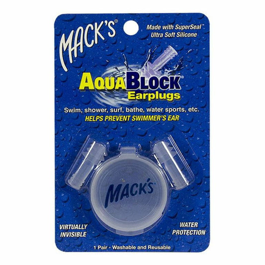Mack's AquaBlock Clear Earplugs - 1 Pair wellness vending machine
