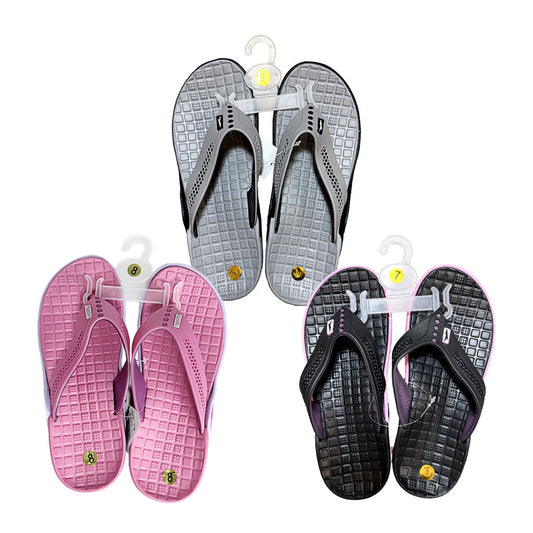 Ladies' Heavy Duty V Strap Flip Flops - Assorted Sizes & Colors wellness vending machine