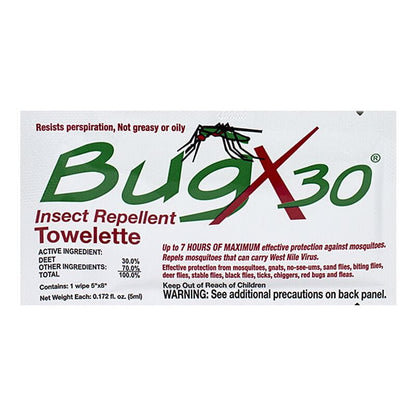 BugX 30% Deet Insect Repellent Towelette wellness vending machine
