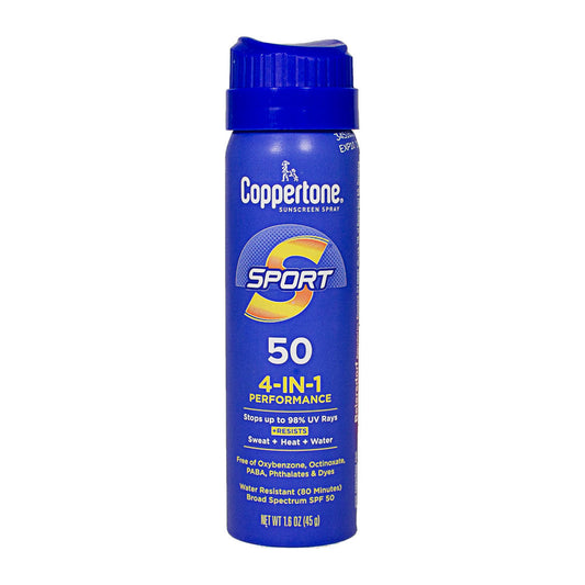 Coppertone Sport Sunscreen Spray SPF 50 - 1.6 oz. wellness vending machine