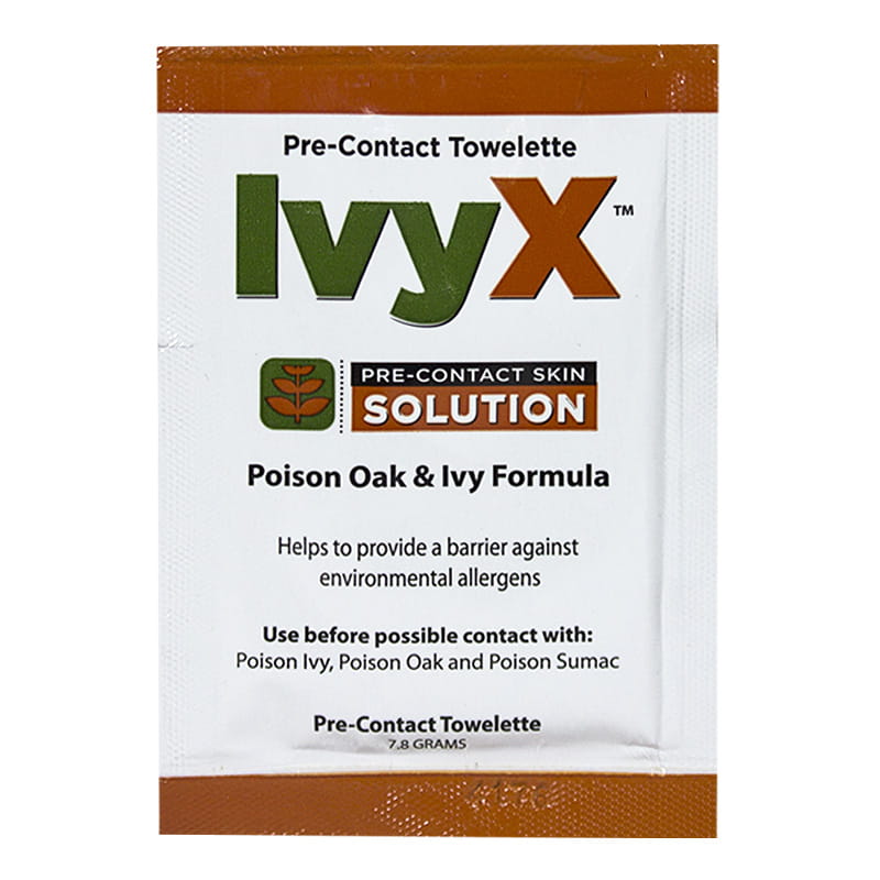 IvyX Poison Oak & Ivy Pre-Contact Towelettes - 7.8 gm. wellness vending machine