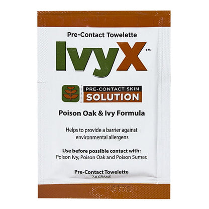 IvyX Poison Oak & Ivy Pre-Contact Towelettes - 7.8 gm. wellness vending machine