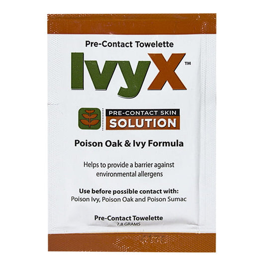 IvyX Poison Oak & Ivy Pre-Contact Towelettes - 7.8 gm. wellness vending machine