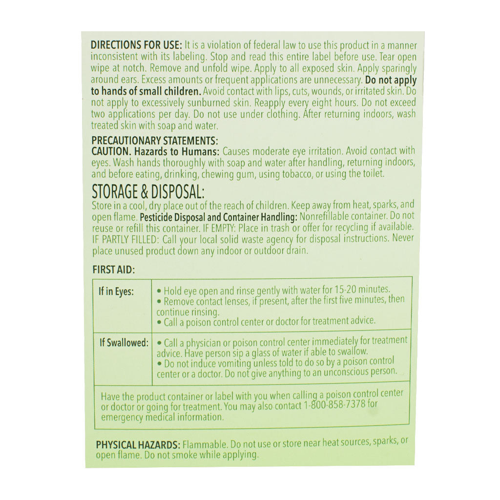 Natrapel 12 Hour Insect Repellent - One Individually Wrapped Wipe wellness vending machine university campuses, workplaces