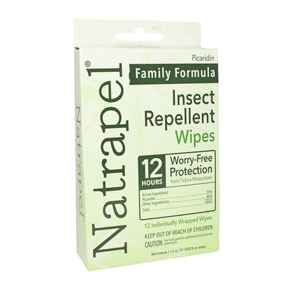 Natrapel 12 Hour Insect Repellent - One Individually Wrapped Wipe wellness vending machine university campuses