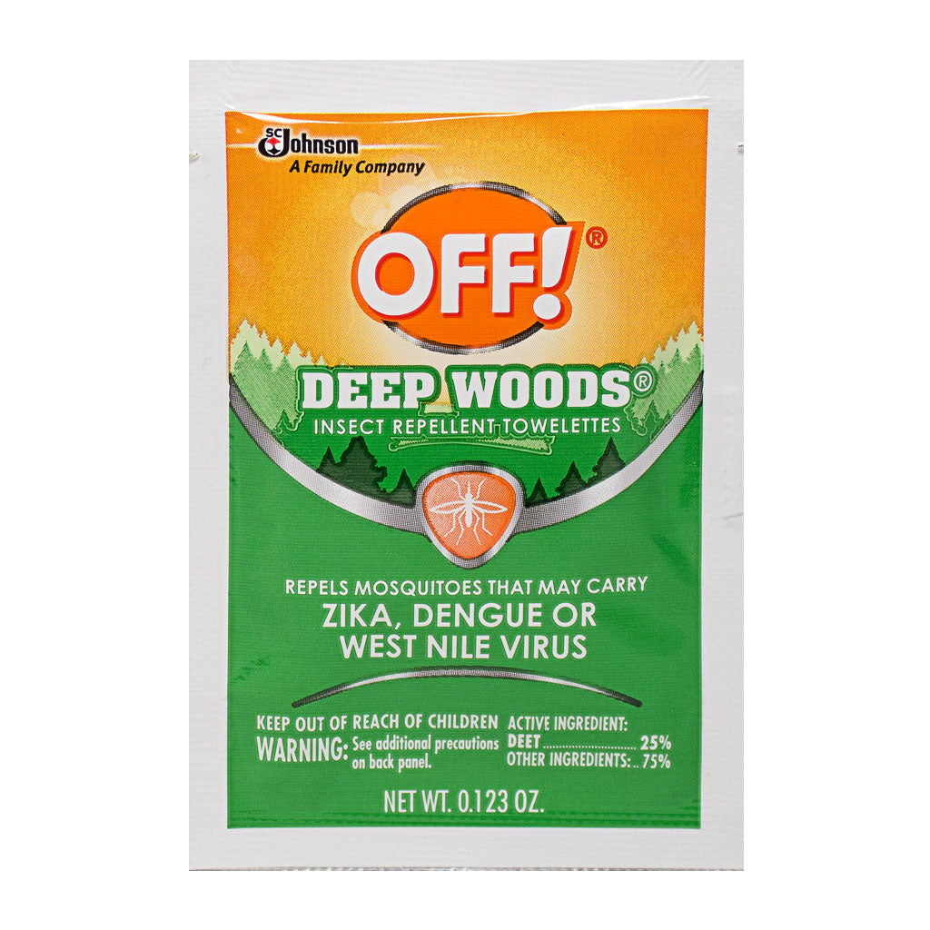Off Deep Woods Insect Repellent Towelettes - Pack of 1 Foil Packet wellness vending machine