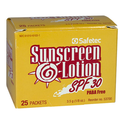 Safetec PABA Free Sunscreen Lotion SPF 30 - 3.5 g wellness vending machine university campuses