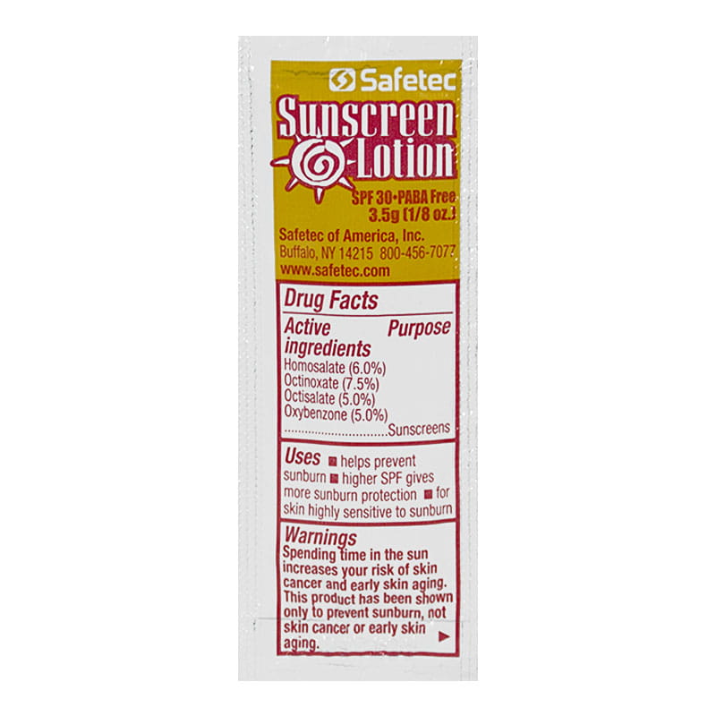 Safetec PABA Free Sunscreen Lotion SPF 30 - 3.5 g wellness vending machine