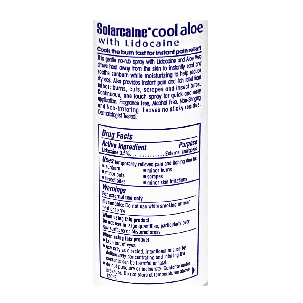 - Solarcaine Burn Relief Spray - 4.5 oz. wellness vending machine university campuses, workplaces