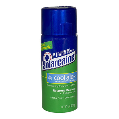 - Solarcaine Burn Relief Spray - 4.5 oz. wellness vending machine