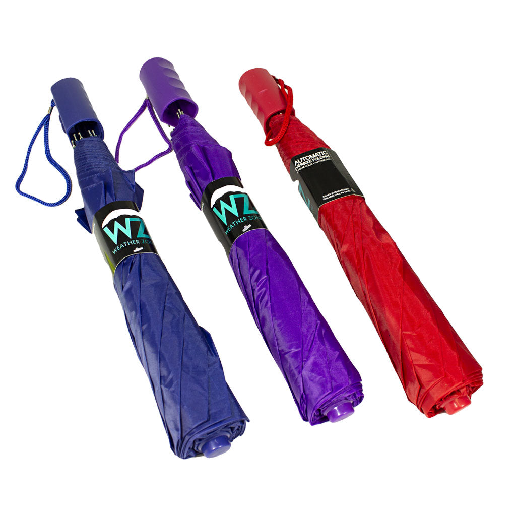Weather Zone Umbrella Auto Open 1201, Assorted Solid Colors - 42" wellness vending machine university campuses
