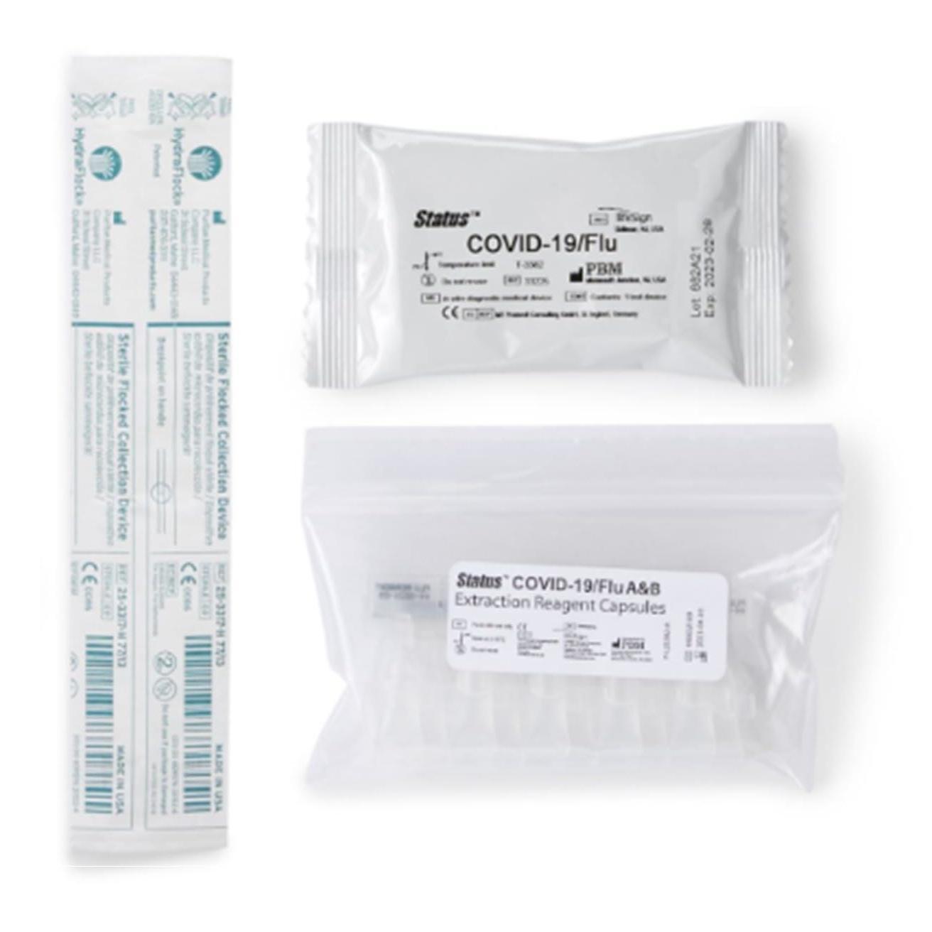 Lifesign Status COVID-19/Flu A&B Rapid Immunoassay – 25 Tests per Box, Rx Use