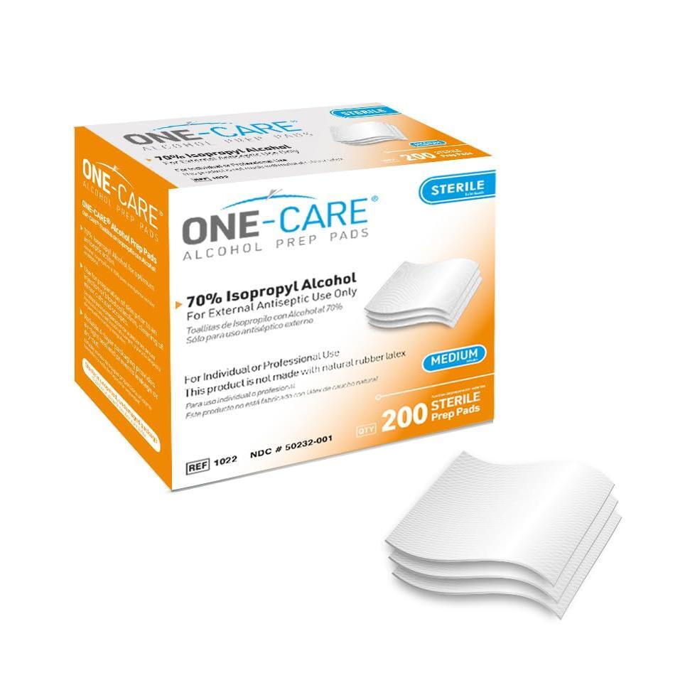 Medivena One-Care® Alcohol Prep Pads – 70% Isopropyl Alcohol, Case of 20 Boxes