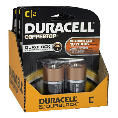 Duracell Coppertop C Batteries - Card of 2 wellness vending machine university campuses