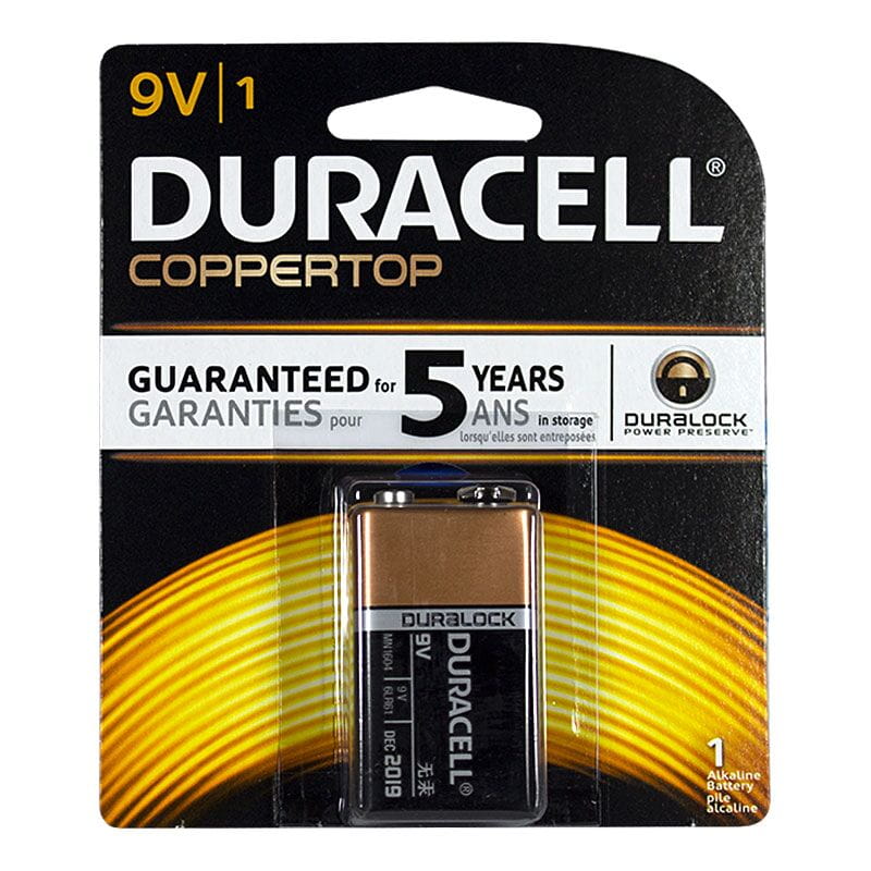 Duracell Coppertop 9V Battery - Card of 1 wellness vending machine
