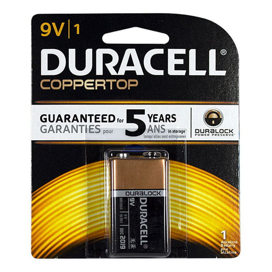 Duracell Coppertop 9V Battery - Card of 1 wellness vending machine