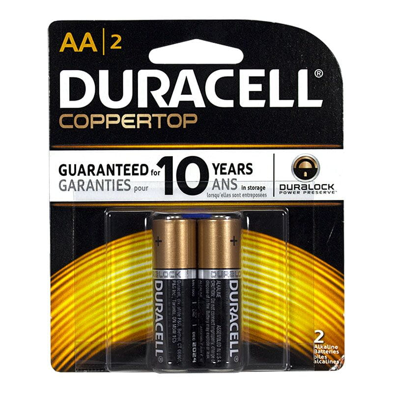 Duracell Coppertop AA Batteries - Card of 2 wellness vending machine