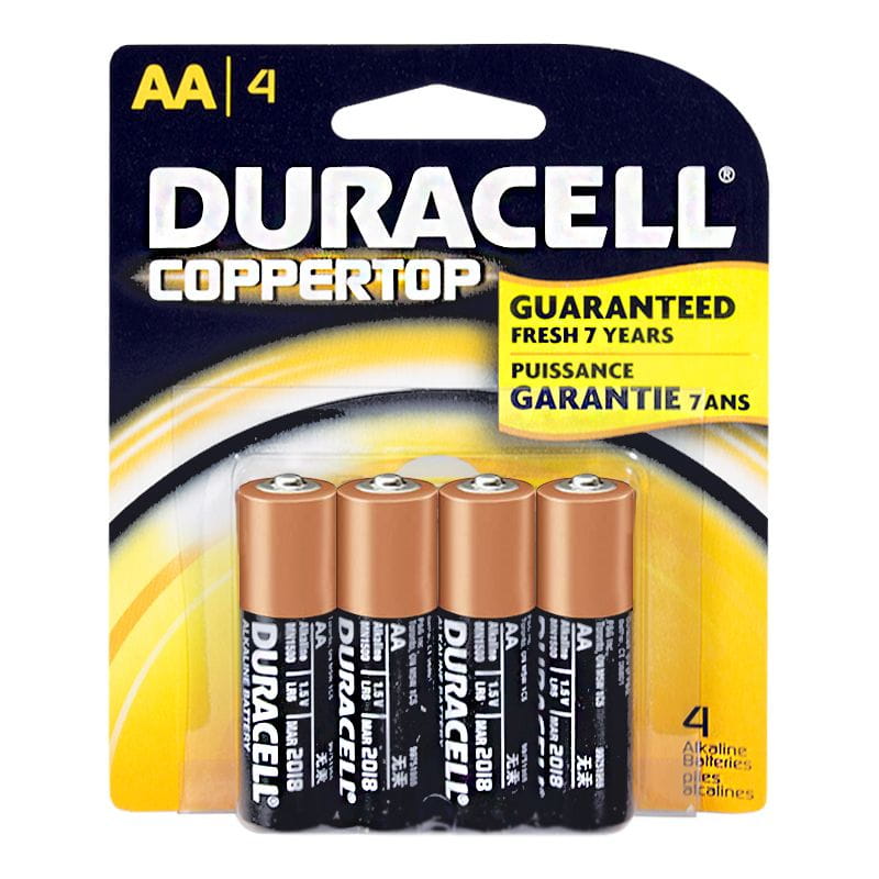 Duracell Coppertop AA Batteries Card of 4 wellness vending machine university campuses