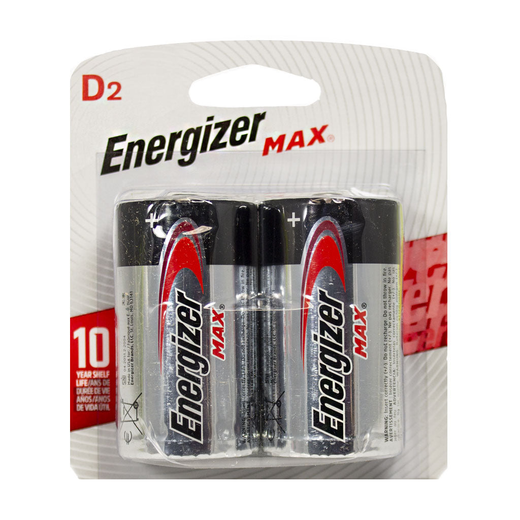 Energizer Max D Batteries - Card of 2 wellness vending machine