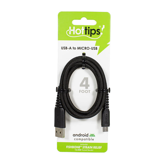 Hottips Elite Micro USB Charge & Sync Cable - 4 ft. wellness vending machine