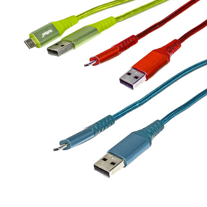 Hottips Braided Cable With Micro USB Connector - 10 ft. wellness vending machine university campuses, workplaces, airports, residential communities
