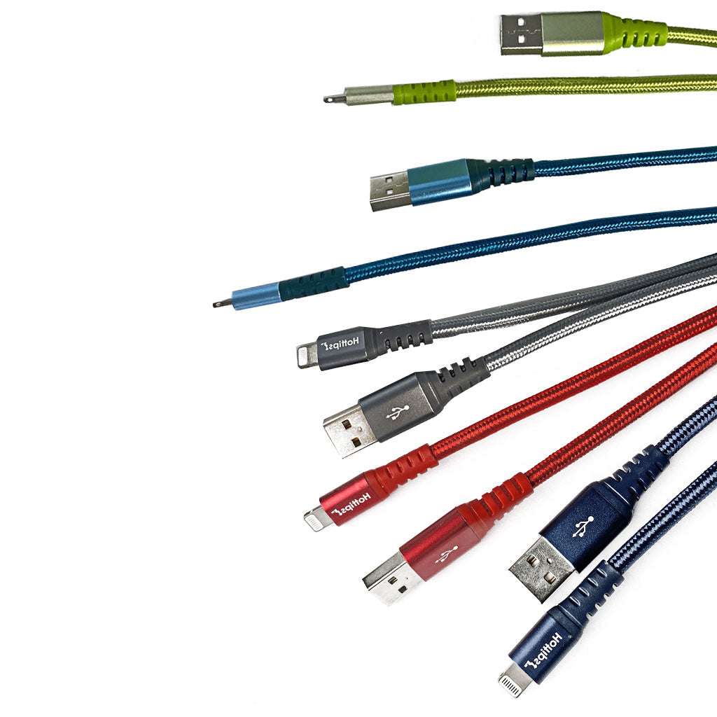 Hottips Braided Cable With Lightning Connector - 10 ft. wellness vending machine university campuses, workplaces