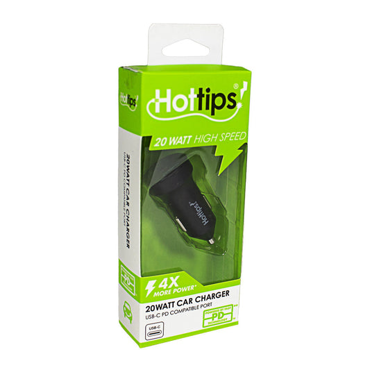 Hottips PD Car Charger - 20 W USB-C Port wellness vending machine