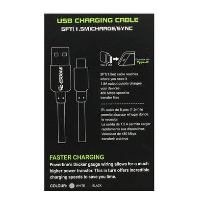 Esoulk Type C Charging Cable - 5 ft. wellness vending machine university campuses