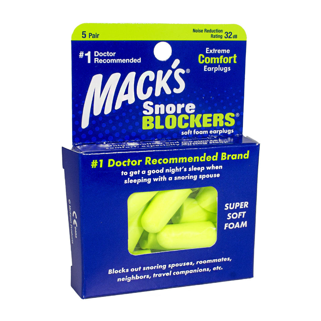 Mack's Snore Blockers Extreme Comfort Earplugs - 5 pairs wellness vending machine