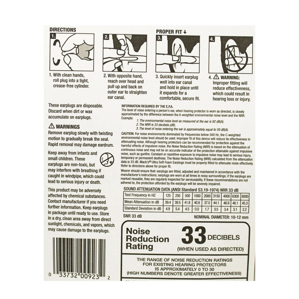 Mack's Ultra Soft Foam Earplugs - 3 Pairs wellness vending machine university campuses