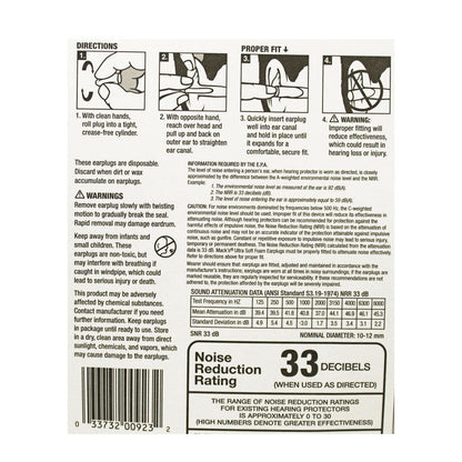 Mack's Ultra Soft Foam Earplugs - 3 Pairs wellness vending machine university campuses