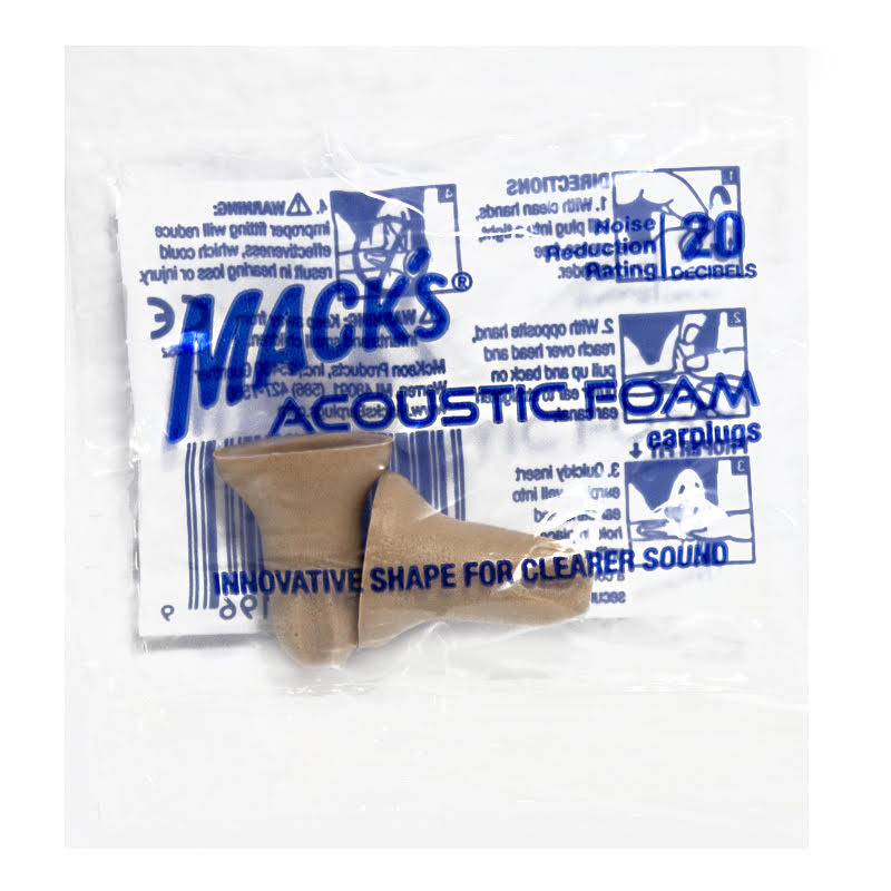 Mack's Acoustic Foam Earplugs - Pack of 1 wellness vending machine