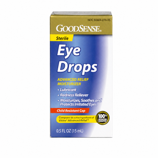 Good Sense® Advanced Moisturizing Eye Drops – 0.5 oz, Pack of 12