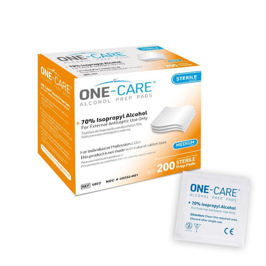 Medivena One-Care® Alcohol Prep Pads – 70% Isopropyl Alcohol, Case of 20 Boxes