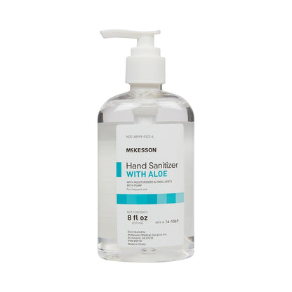 McKesson® Hand Sanitizer with Aloe Pump – 8 oz, Case of 24