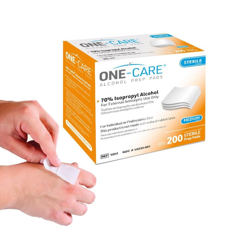 Medivena One-Care® Alcohol Prep Pads – 70% Isopropyl Alcohol, Case of 20 Boxes