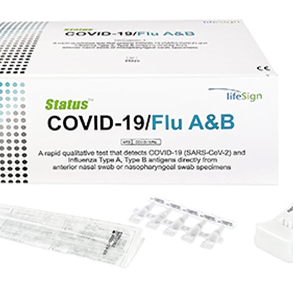 Lifesign Status COVID-19/Flu A&B Rapid Immunoassay – 25 Tests per Box, Rx Use