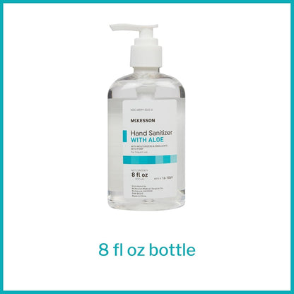 McKesson® Hand Sanitizer with Aloe Pump – 8 oz, Case of 24