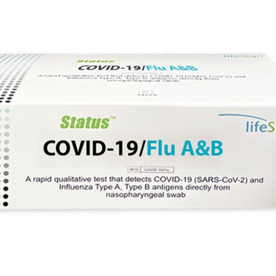 Lifesign Status COVID-19/Flu A&B Rapid Immunoassay – 25 Tests per Box, Rx Use