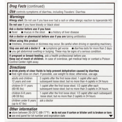 Good Sense Anti-Diarrheal 2 mg tablets 6 count pack of 6 boxes for wellness vending machines in airports, colleges, and workplace