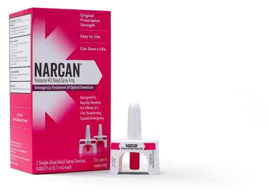 Emergent BioSolutions Opioid Overdose Kit NARCAN® Nasal Spray, 4mg (2 per box, 3 boxes per case)