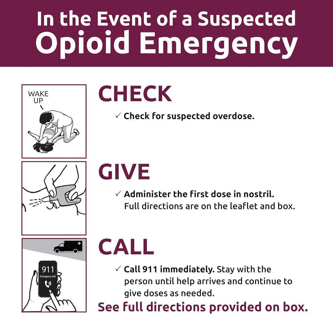 PADAGIS® Opioid Overdose Treatment Naloxone Hydrochloride Nasal Spray 4mg, 2 per pack