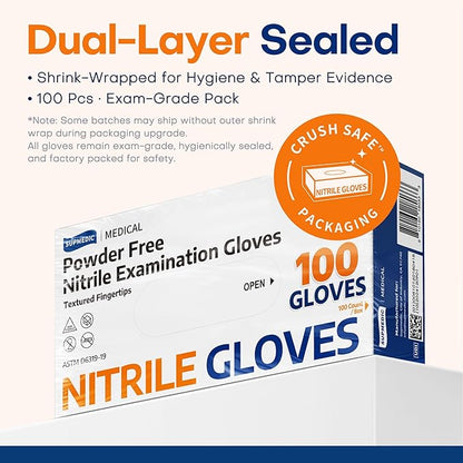 Medical Soft Max™ Nitrile Exam Gloves – Large Latex-Free, Powder-Free, 1000 Count
