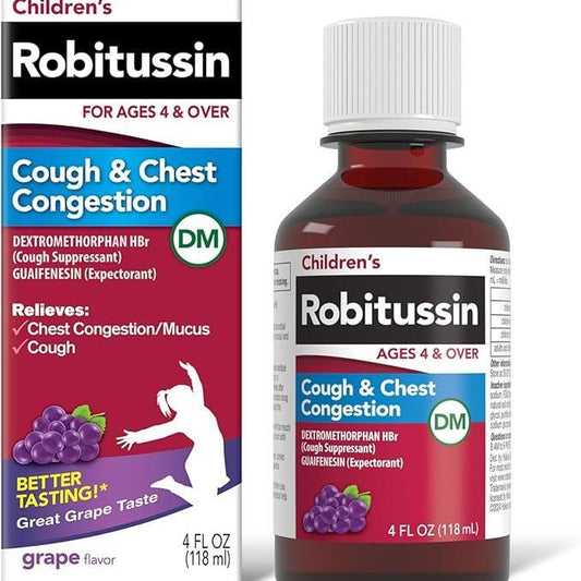 Robitussin® Children’s Cough + Chest Congestion DM, 4 fl oz Bottle