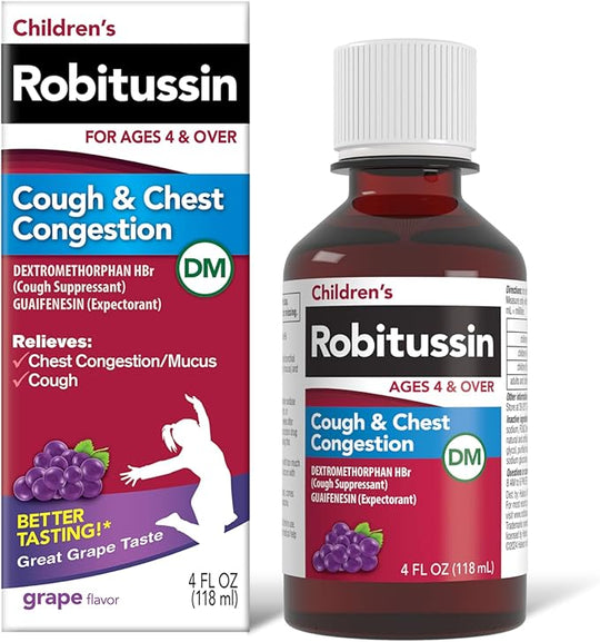 Robitussin® Children’s Cough + Chest Congestion DM, 4 fl oz Bottle